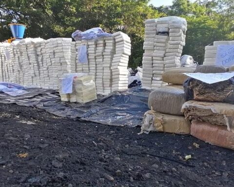 Part of the more than a thousand kilograms of drugs incinerated by the Attorney General's Office