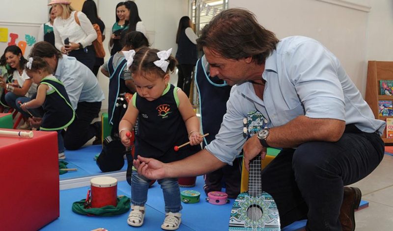 Lacalle Pou led the opening of an early childhood care center in Salto