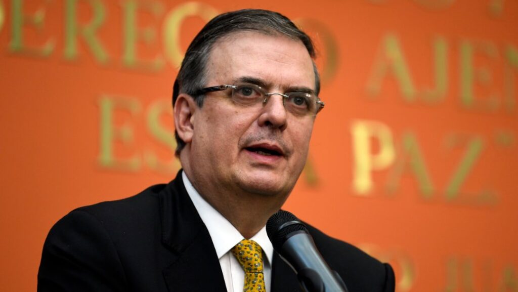 El canciller mexicano Marcelo Ebrard. Foto: Televisa.