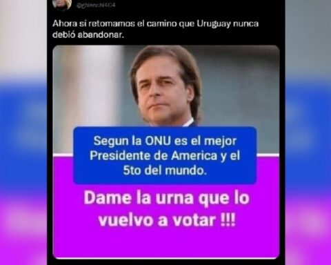 Months later, Graciela Bianchi again shared a fake news about Lacalle Pou