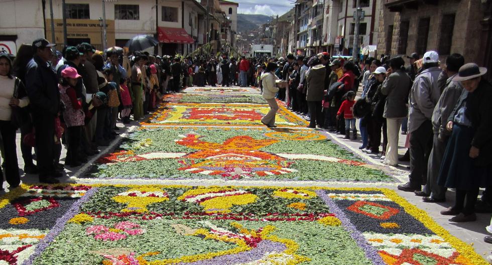 Municipality of Huancavelica will once again hold carpet contests on Palm Sunday