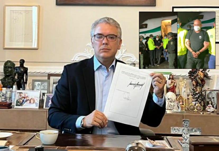 President Duque signed the extradition order for alias 'Otoniel', top leader of the Clan del Golfo
