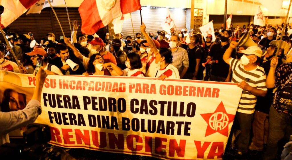 Protesters against the Government of Pedro Castillo now also demand the resignation of Dina Boluarte