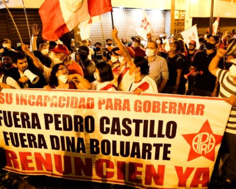 Protesters against the Government of Pedro Castillo now also demand the resignation of Dina Boluarte