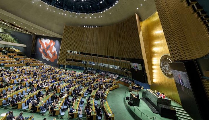 Russia suspended from UN Human Rights Commission.  Uruguay voted in favor