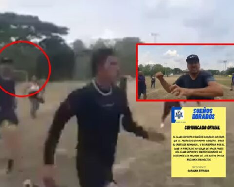 Technician who chased a referee and hit a journalist in a children's soccer match in Sincelejo resigned