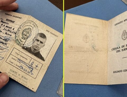 The British police gave the Argentine Embassy a DNI and photos of Edgardo Esteban