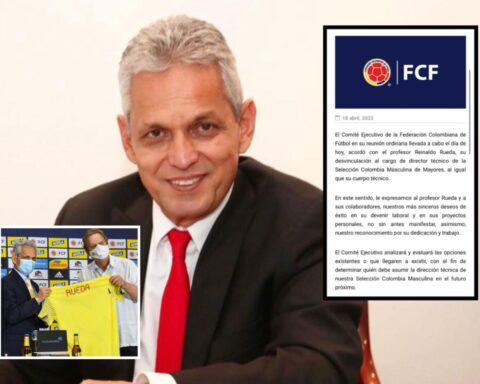 The FCF "agreed with Professor Reinaldo Rueda, his dismissal from the position" of DT