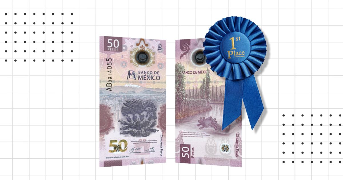 The axolotl bill wins the Banknote of the Year Award
