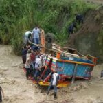 There are 33 injured due to the overturning of a bus in Salgar, Antioquia
