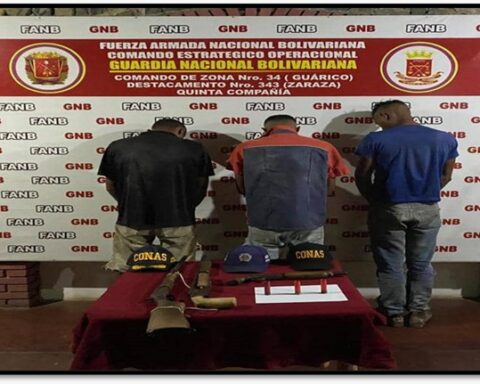 They arrested three other “cobra-vaccines” from the Tren del Llano
