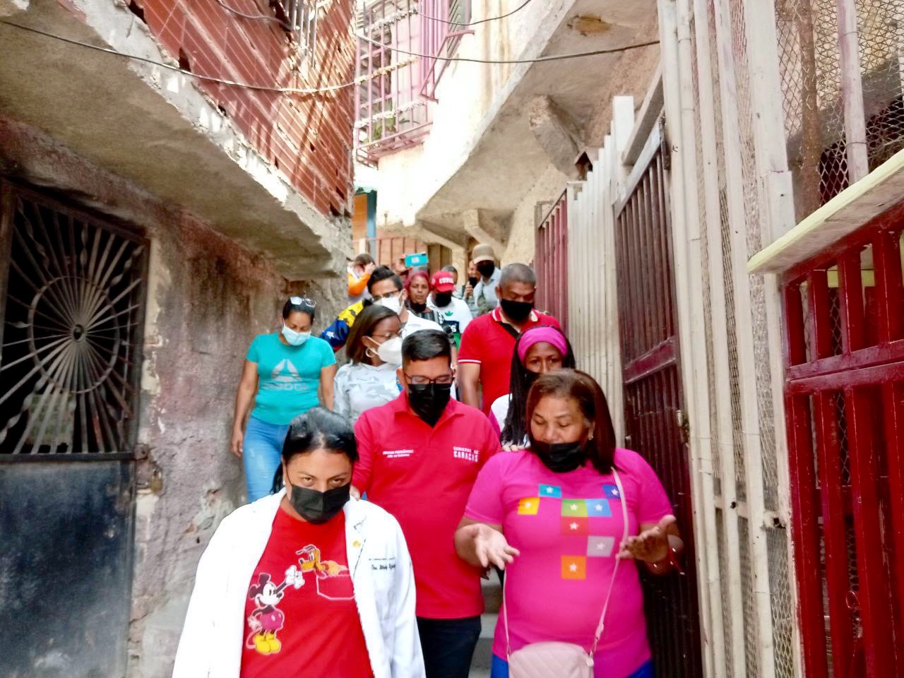 They held a social day in the Sucre parish of Caracas