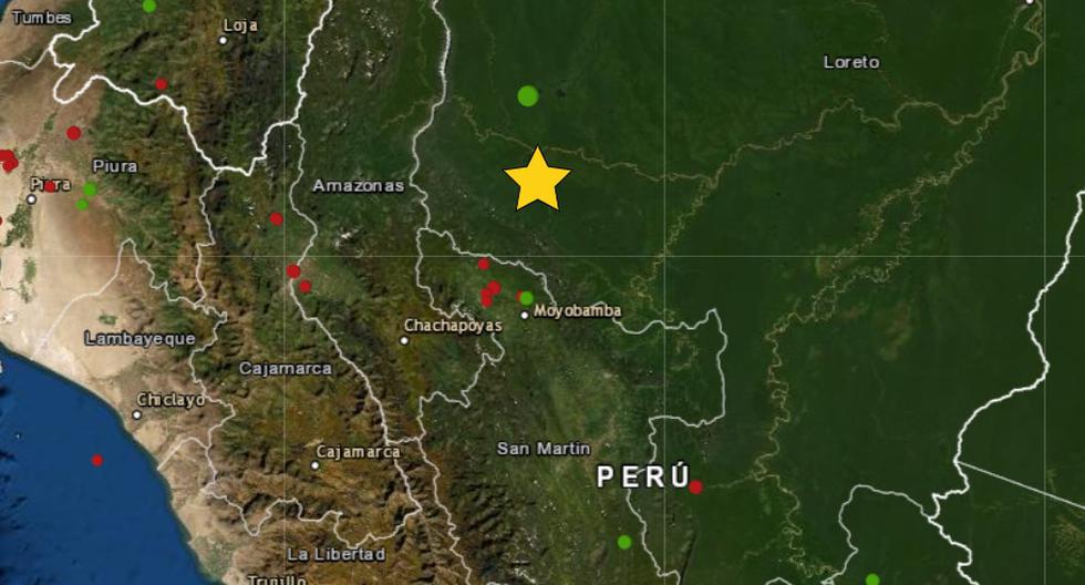 Tremor in Loreto: earthquake of magnitude 4.6 shook Dátem del Marañón tonight
