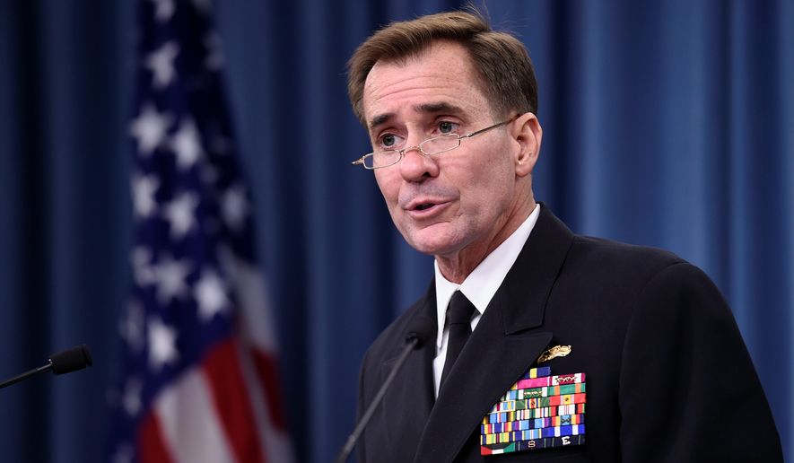 El secretario de prensa del Pentágono, John Kirby. Foto: Susan Walsh/AP.