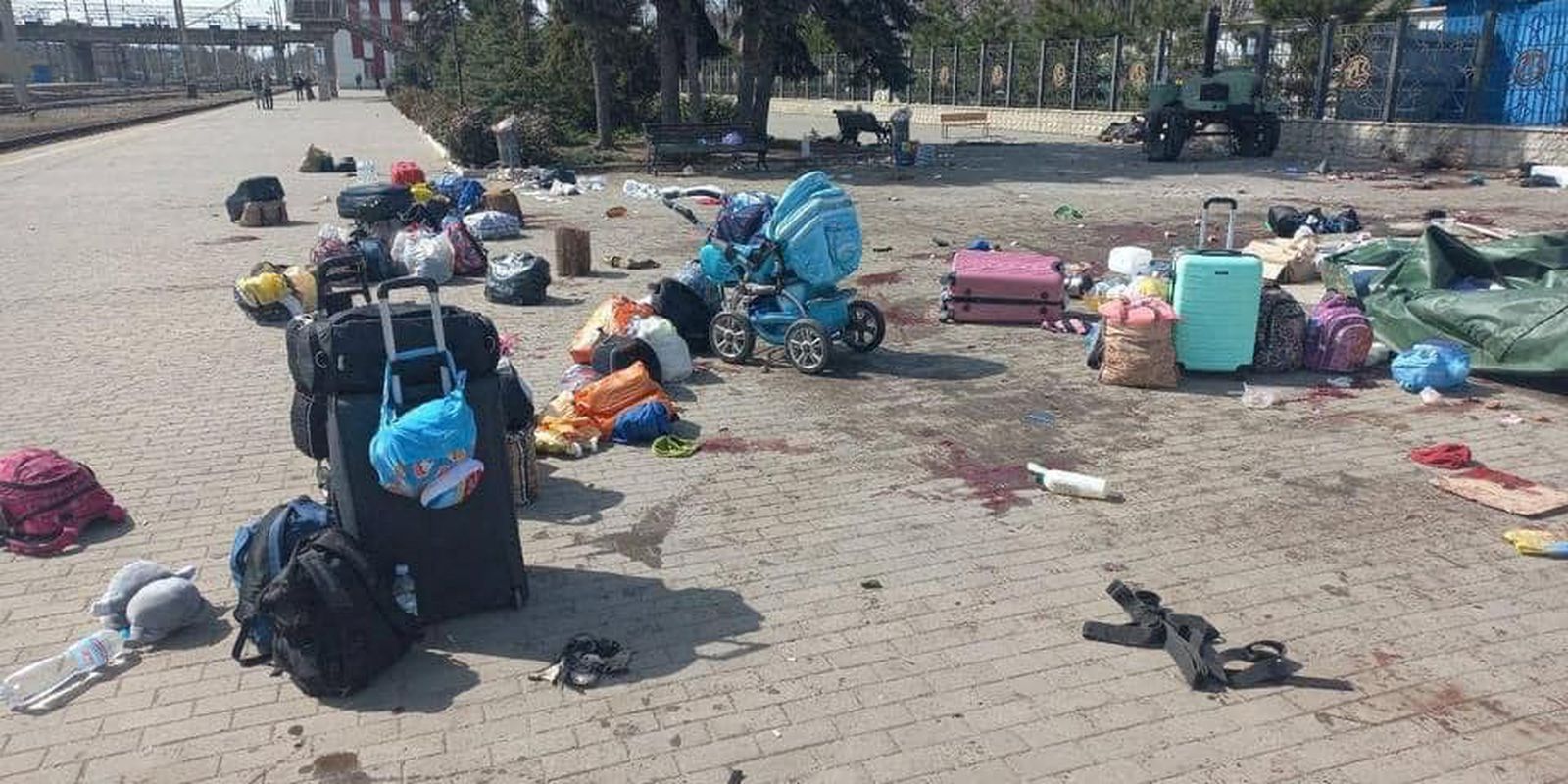 Ukraine says 50 killed in railway station attack
