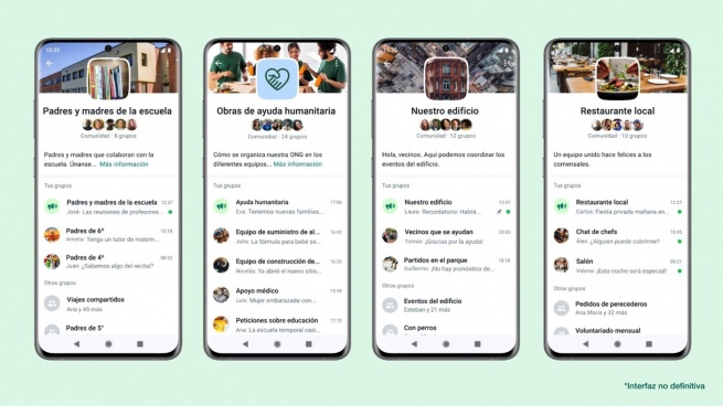 WhatsApp incorporates reactions to chats and launches "Communities"