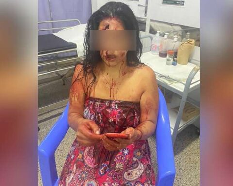 Woman is miraculously saved after being attacked with a knife by her concubine