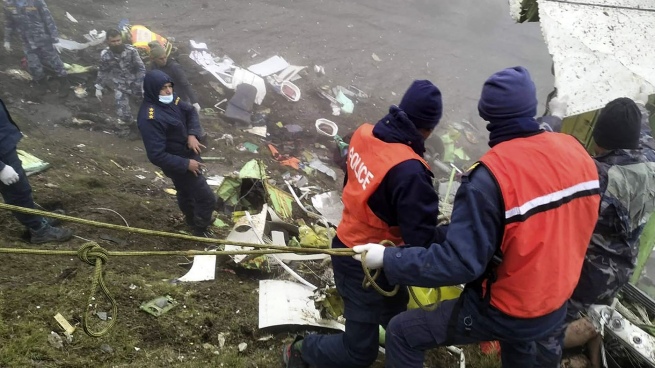 16 bodies recovered from the wreckage of the plane that crashed in Nepal