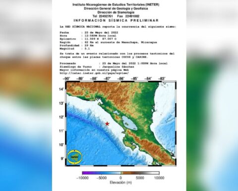 5.1-magnitude earthquake shakes the Nicaraguan Pacific