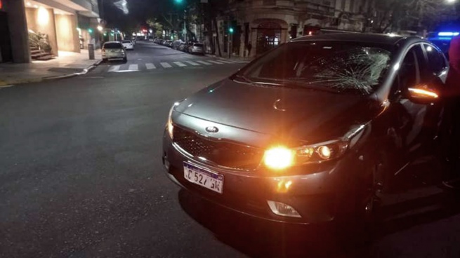 A delivery woman was injured when she was run over by former candidate Franco Rinaldi