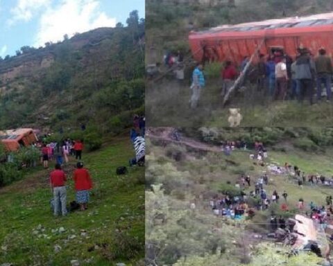 Áncash: bus that did not have SOAT overturns and leaves 9 dead