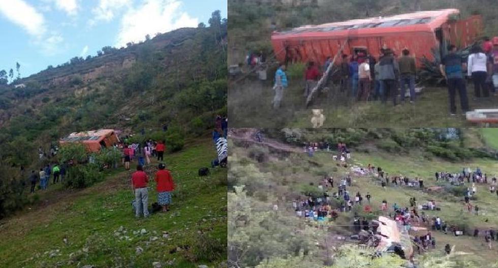 Áncash: bus that did not have SOAT overturns and leaves 9 dead