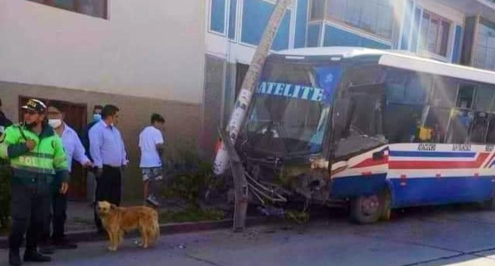 Bus carrying students loses its brakes and collides with two units in Cusco (PHOTOS)