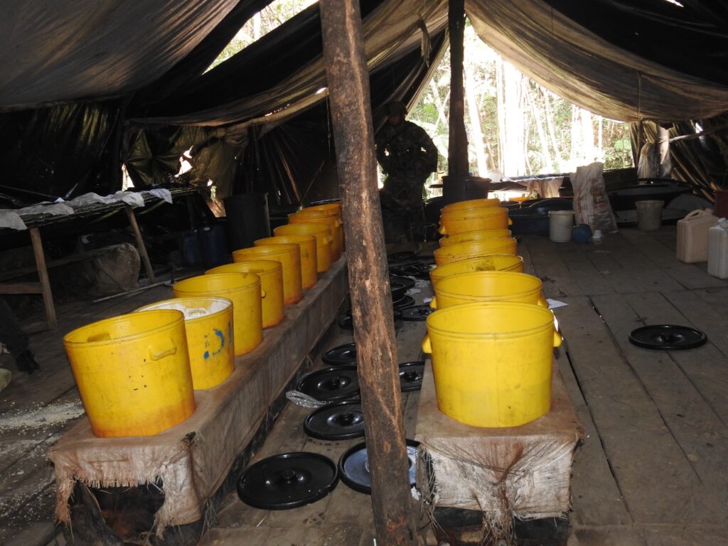 Cocaine laboratory dismantled in a municipality near Bogotá