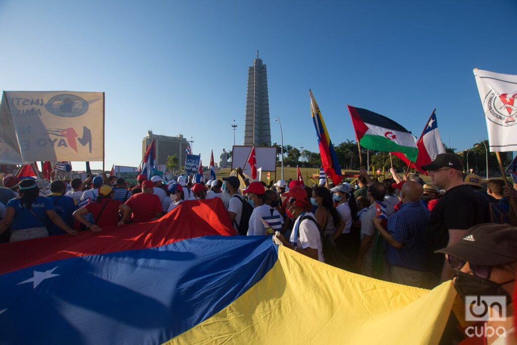 Desfile del Primero de Mayo en La Habana, Cuba. Foto: Otmaro Rodríguez