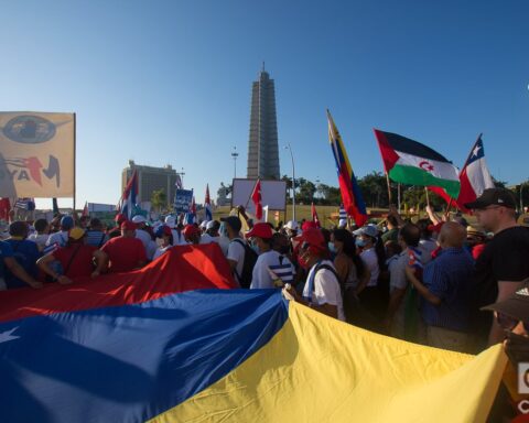 Desfile del Primero de Mayo en La Habana, Cuba. Foto: Otmaro Rodríguez