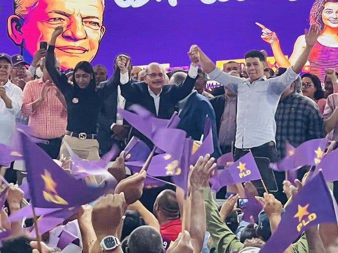 Danilo Medina during the swearing-in ceremony in Azua