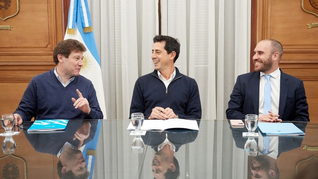 De Pedro and Guzmán signed a trust for Austral Development with Melella