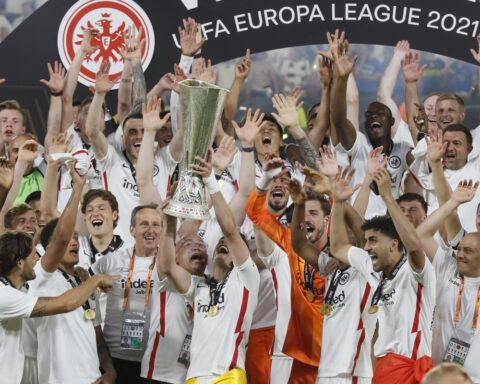 Eintracht Frankfurt, champion of the Europa League
