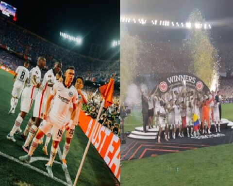 'El Comandante' Rafael Santos Borré, key to Eintracht Frankfurt's title, the third Colombian to score in a Europa League final