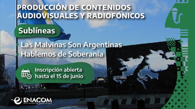 Enacom promotes the production of audiovisual and radio content on the Malvinas