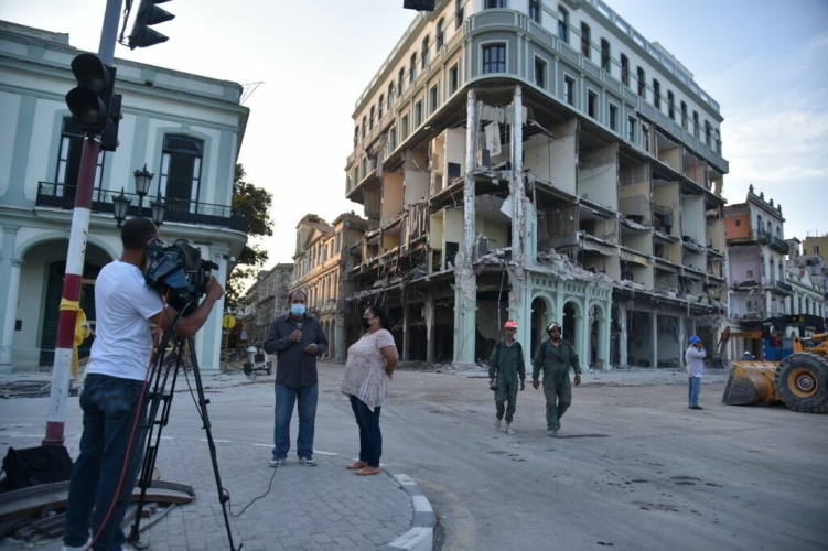 Hotel Saratoga, Explosión en el Saratoga