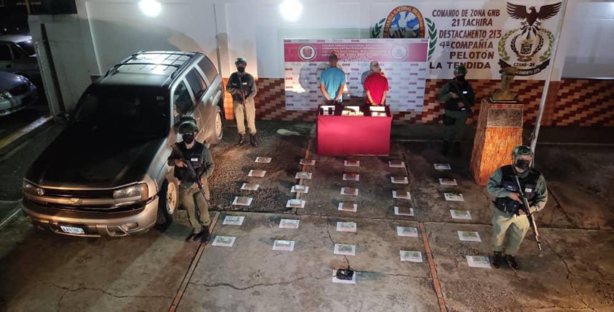 FANB seizes 31 panelas of drugs in Táchira