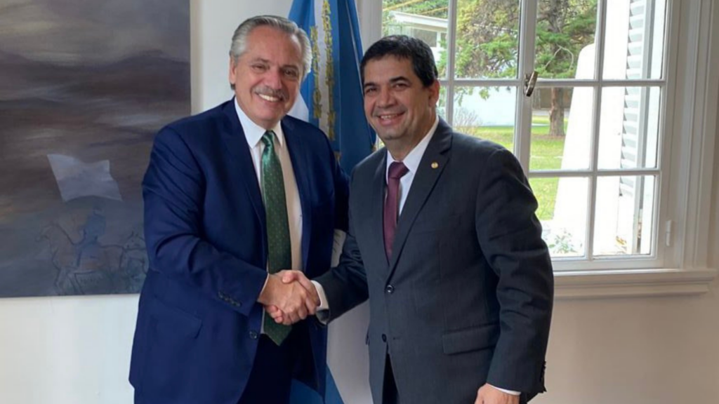 Hugo Velázquez met with Alberto Fernández