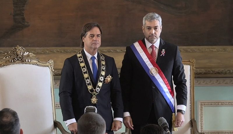 Luis Lacalle Pou received the highest decoration of honor of Paraguay