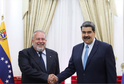 Nicolás Maduro y Manuel Marrero