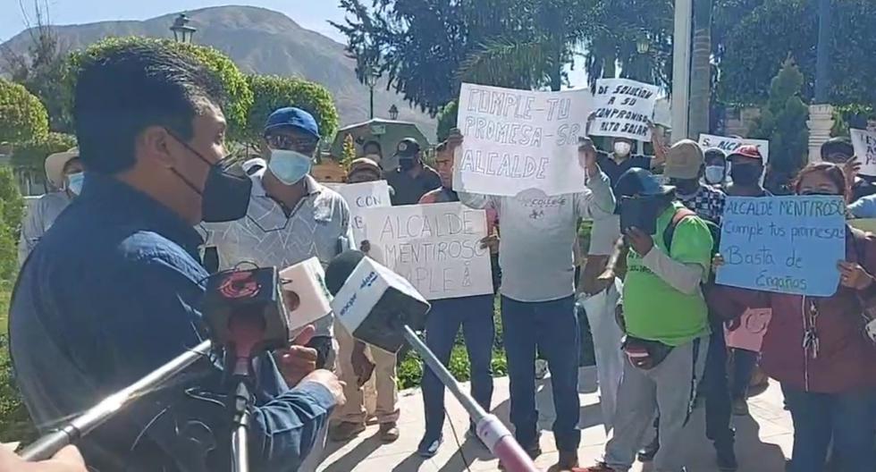 Moquegua: Residents demand that the mayor fulfill his promise to build roads