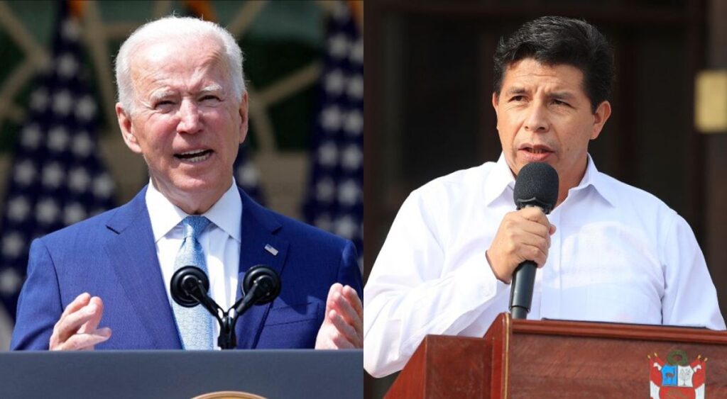 Pedro Castillo is invited by Joe Biden to a sustainability event in Los Angeles
