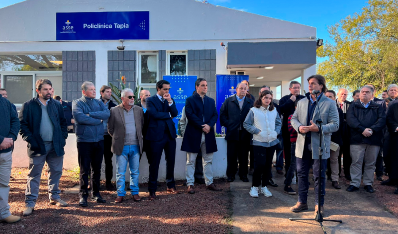 President Lacalle Pou inaugurated the remodeling of the Tapia polyclinic and SAME 105 base in Migues