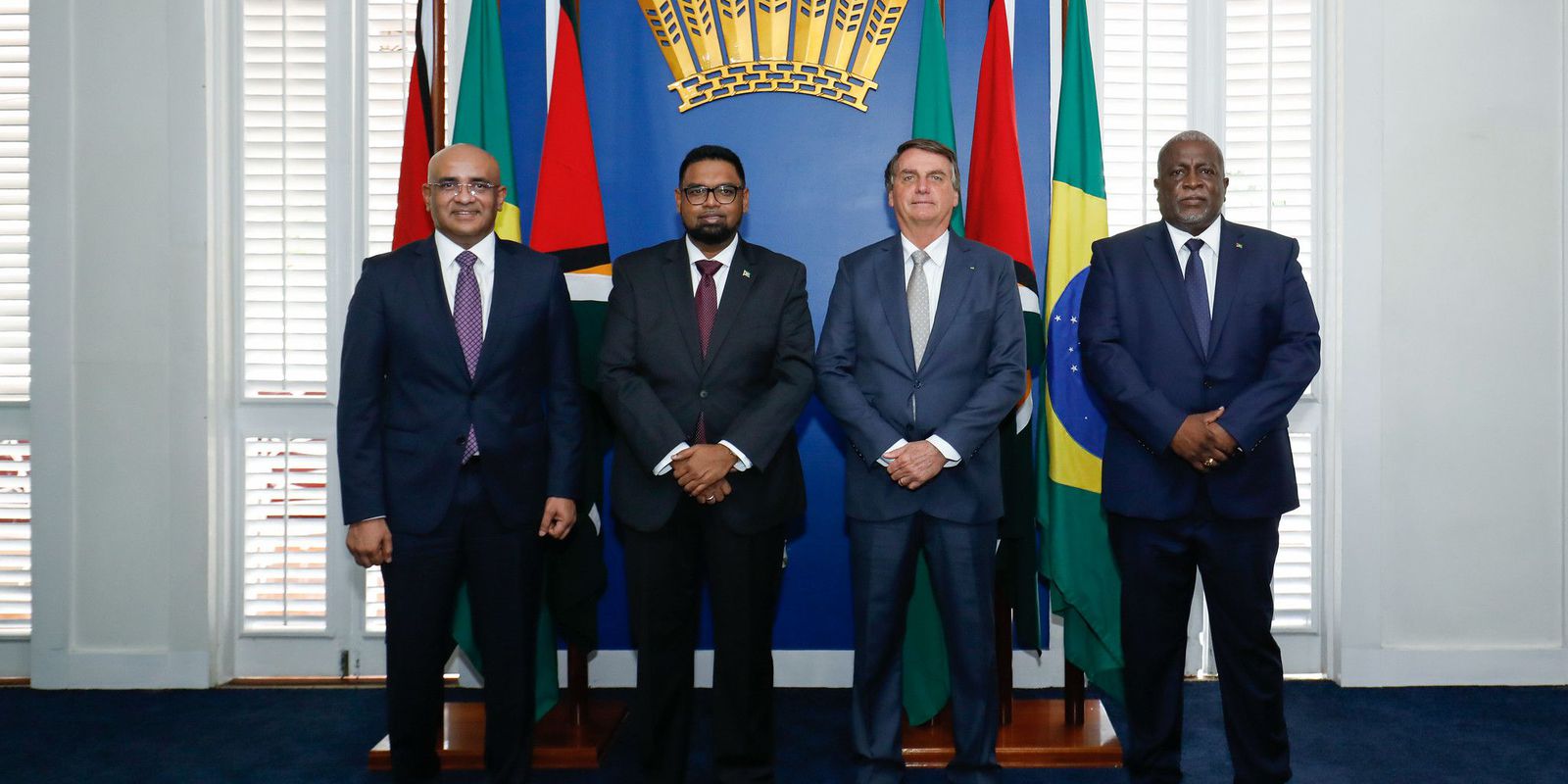 Presidents of Guyana and Brazil meet in Georgetown