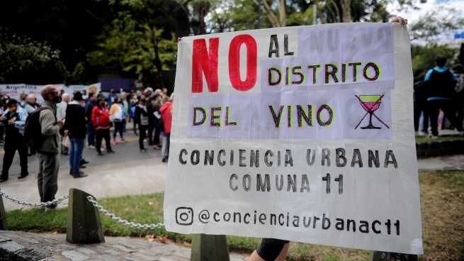 Residents of CABA filed an injunction to stop the "Wine District"