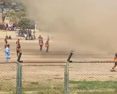 Senamhi explains the appearance of a whirlpool during a soccer match in Piura (VIDEO)