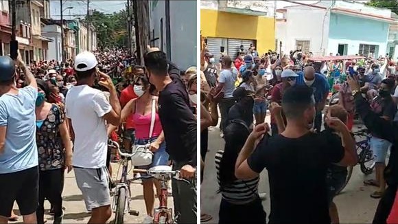 Protesta en San Antonio de los Baños