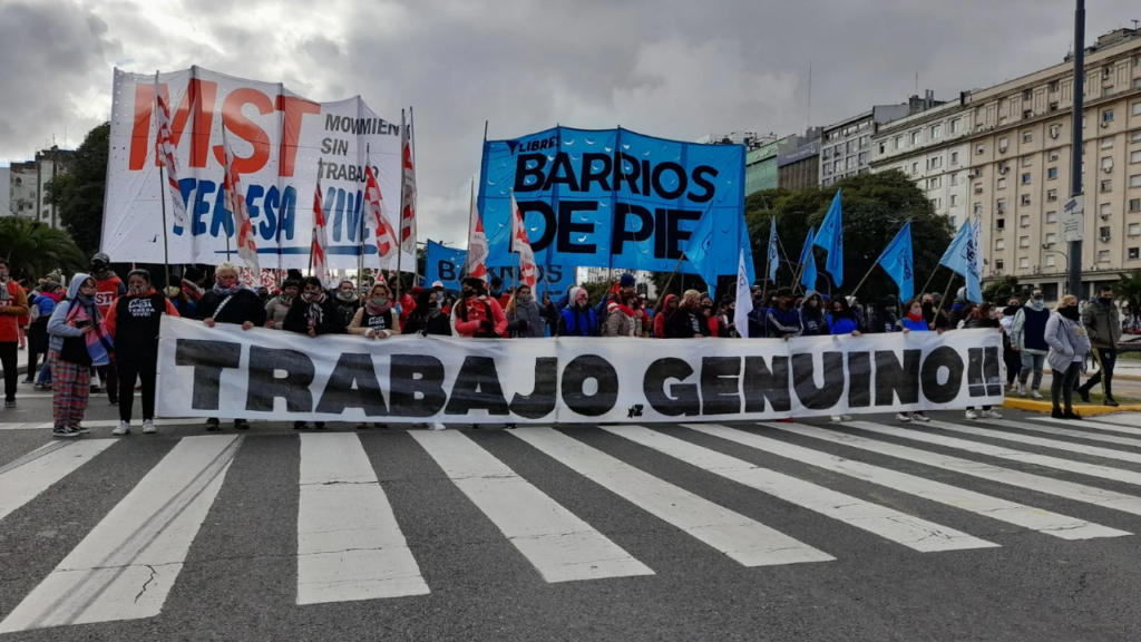 Social organizations march in CABA in rejection of the management of Horacio Rodríguez Larreta