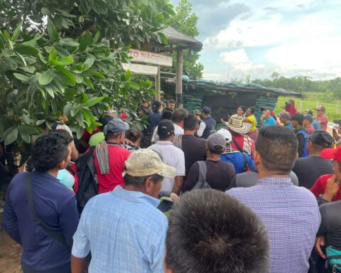 Soldiers and policemen were detained by coca growers in Tibú