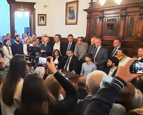 Solemn session of the Directory of the National Party in tribute to Jorge Larrañaga